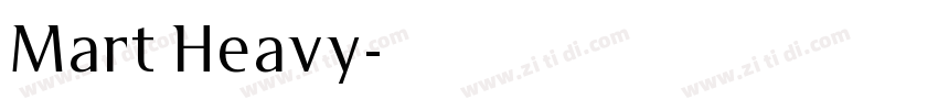 Mart Heavy字体转换